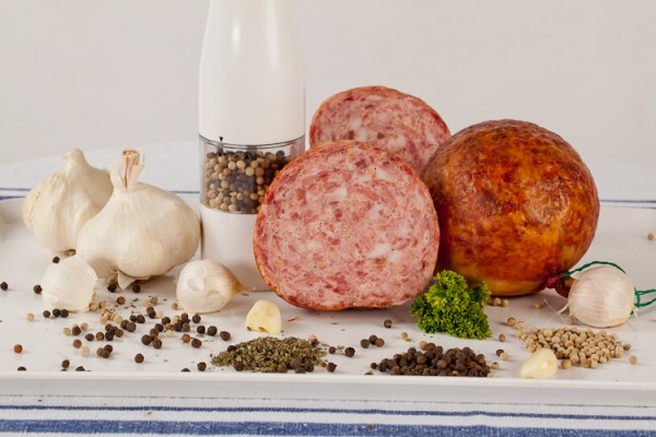 Schwartemagen in der Blase, geräuchert